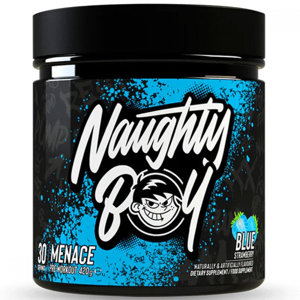 NAUGHTY BOY MENACE® PRE-WORKOUT 420G - BLUE STRAWBERRY image