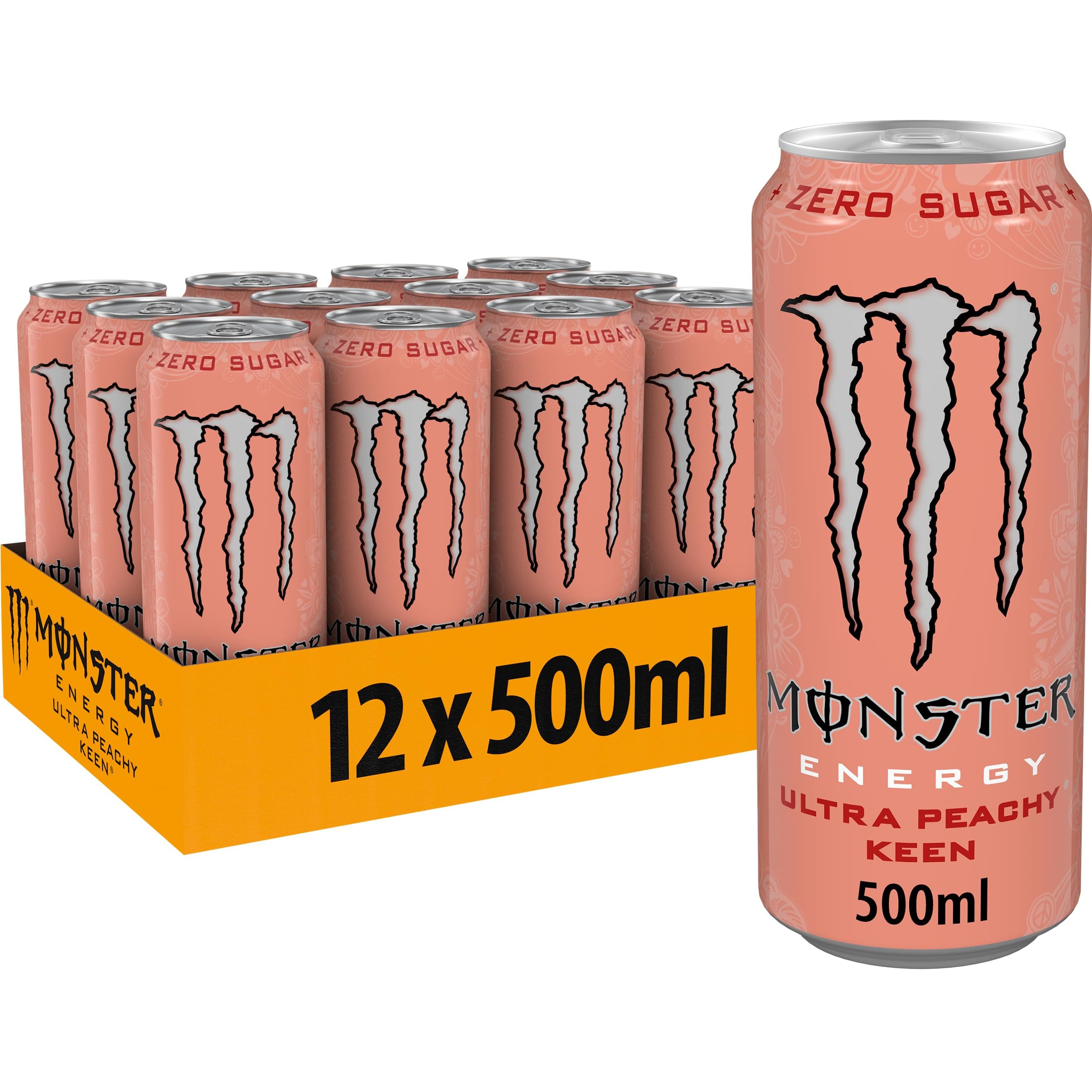 Monster Energy Drink Ultra Peachy Keen - 12 Pack (DRS Included) image 0