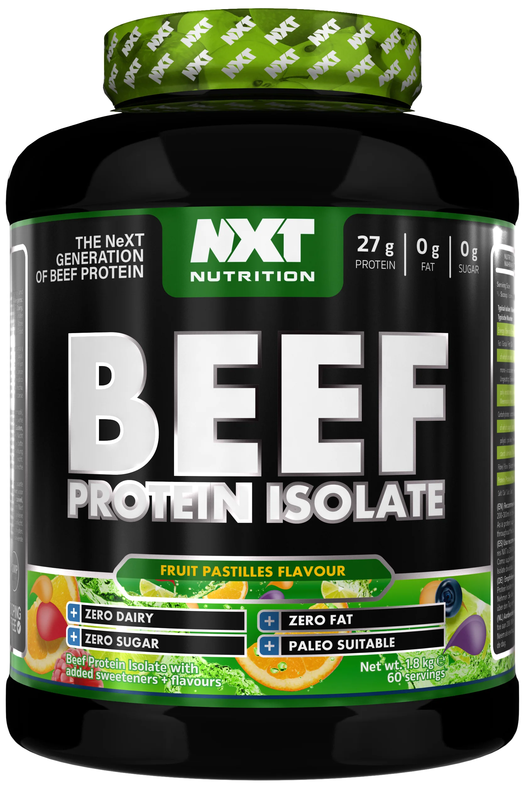 BEEF PROTEIN ISOLATE 1.8 KG - FRUIT PASTILLES image