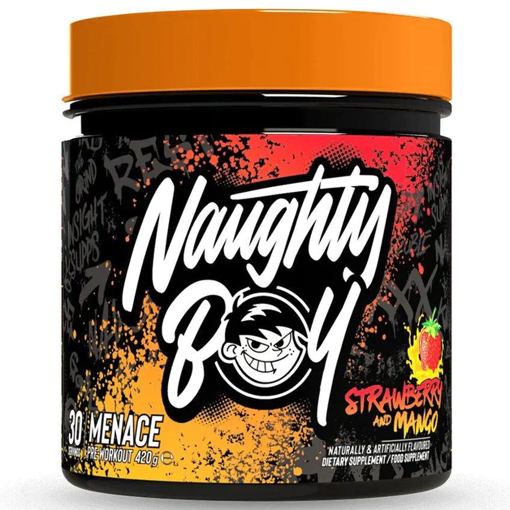 NAUGHTY BOY MENACE® PRE-WORKOUT 420G - STRAWBERRY & MANGO image