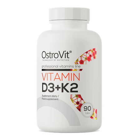 Vitamin D3 + K2 90 tablets image 0