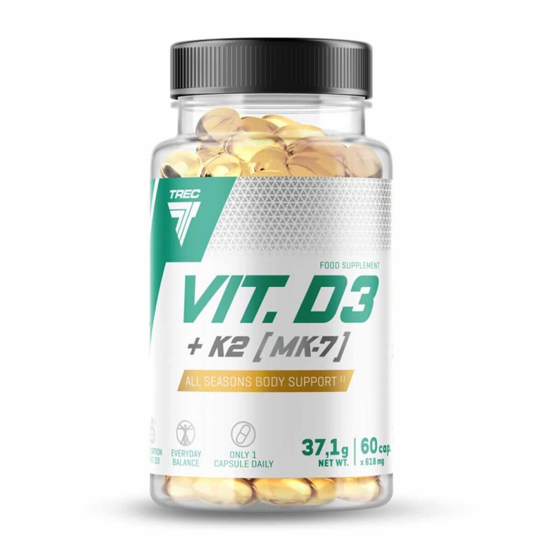 TREC VIT VITAMIN. D3 + K2 [MK-7] - 60 CAPS. image 0