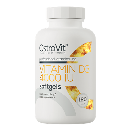 OstroVit Vitamin D3 4000 IU softgels 120 caps image 0