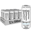 Monster Energy Ultra Zero Sugar White 500ml - 12 Pack (DRS Included)