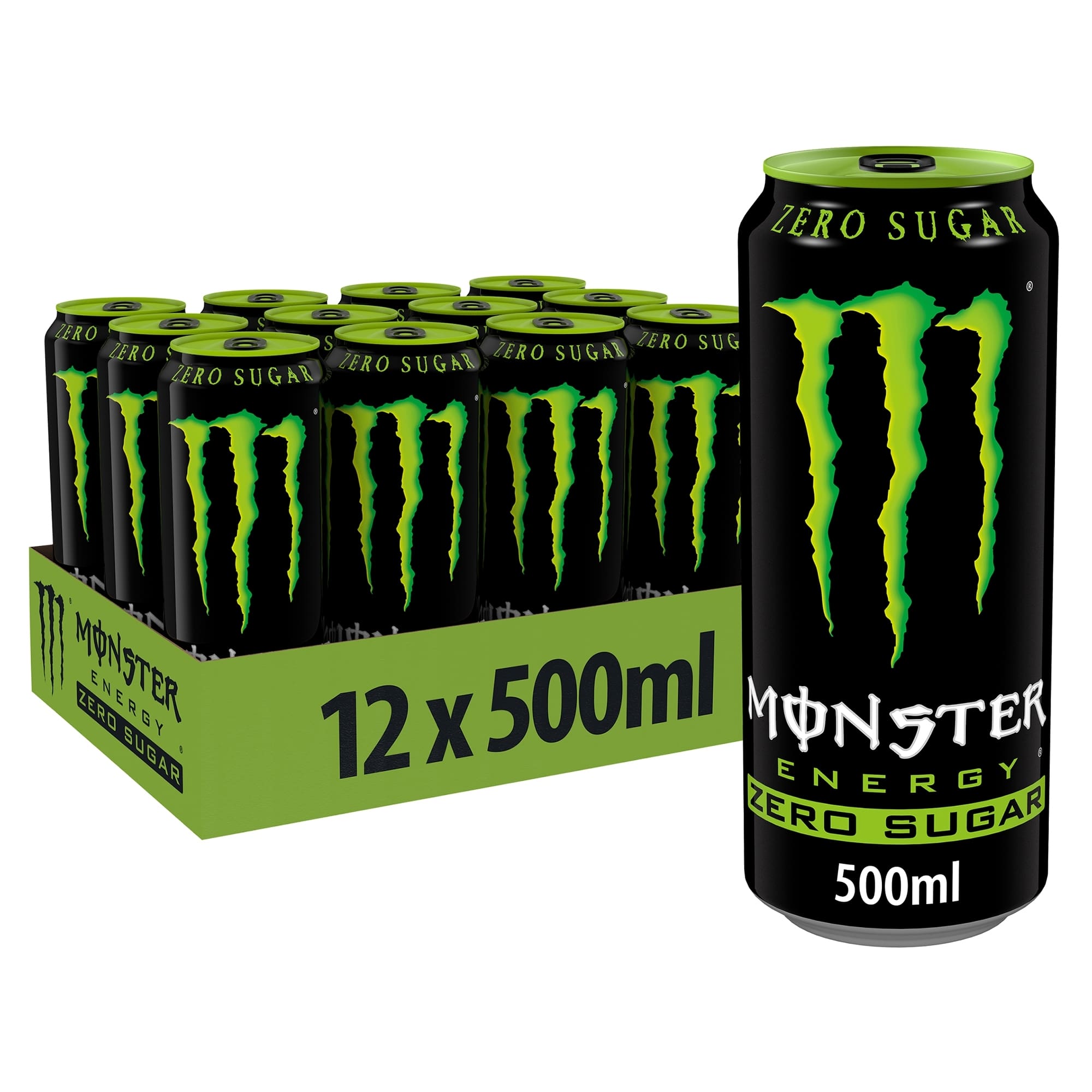 Monster Energy Drink Zero Sugar 12 x 500ml (DRS Included) image 0