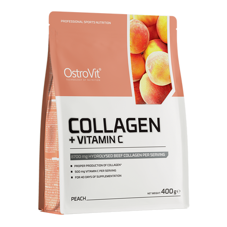 OstroVit Collagen + Vitamin C RASP WITH MINT  400 g