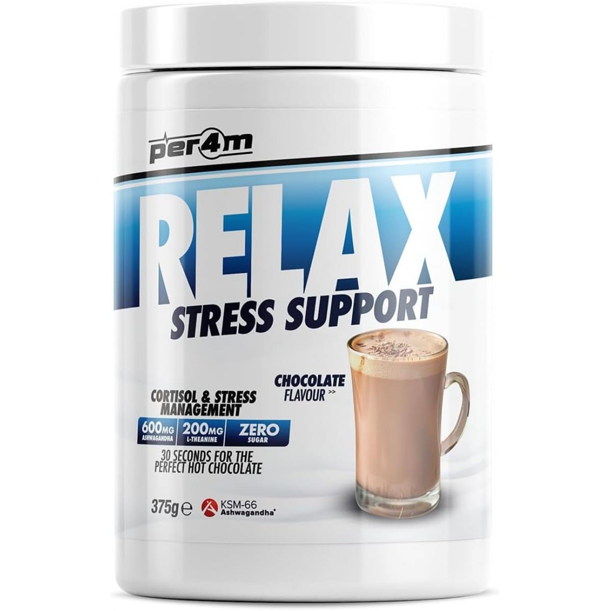 Per4m Relax Hot Chocolate Stress Support 375G image 0