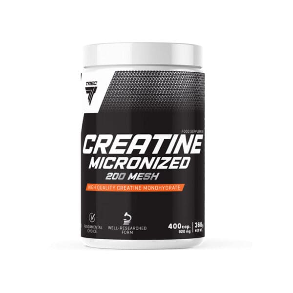 TREC CREATINE MICRONIZED 200 MESH - 400 CAPS.